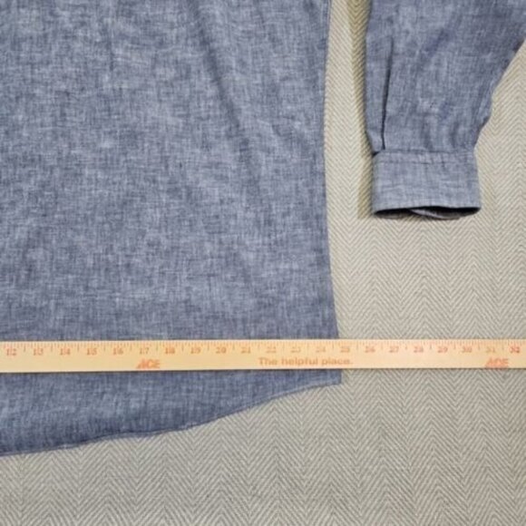 Ratio Clothing Button Up Shirt Men's XL Light Blue Long Sleeve Made In USA - Picture 13 of 15